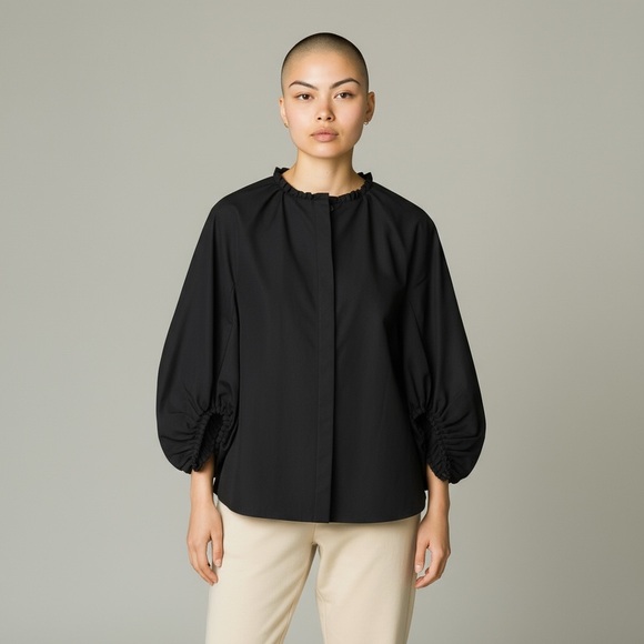 Salvatore Ferragamo Jackets & Blazers - Salvatore Ferragamo Jacket Womens 12 Button Front Bishop Sleeve Italian …